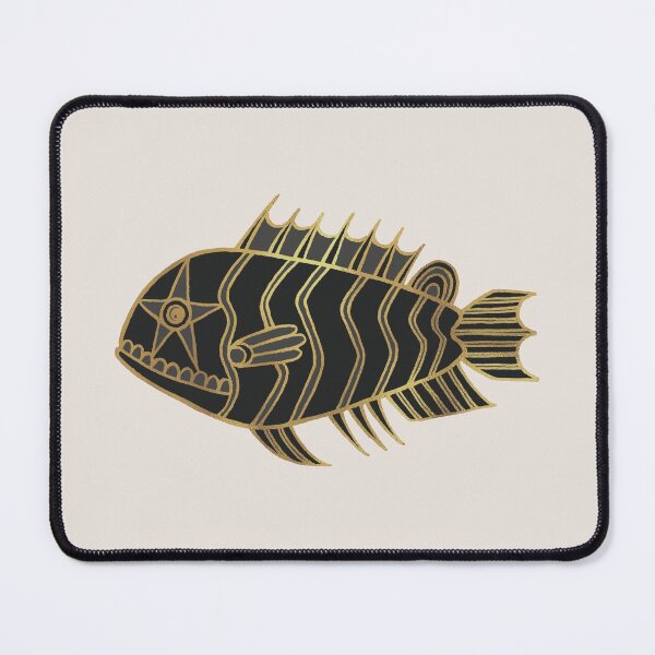 Item preview, Fantastical Fish 1 - Black and Gold designed and sold by Olooriel.
