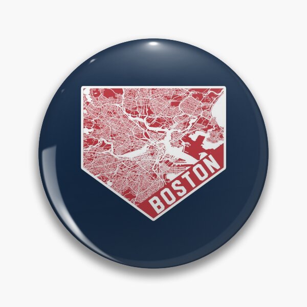 Item preview, Boston Map on Baseball Home Plate | Massachusetts is Home designed and sold by toutwearapparel.