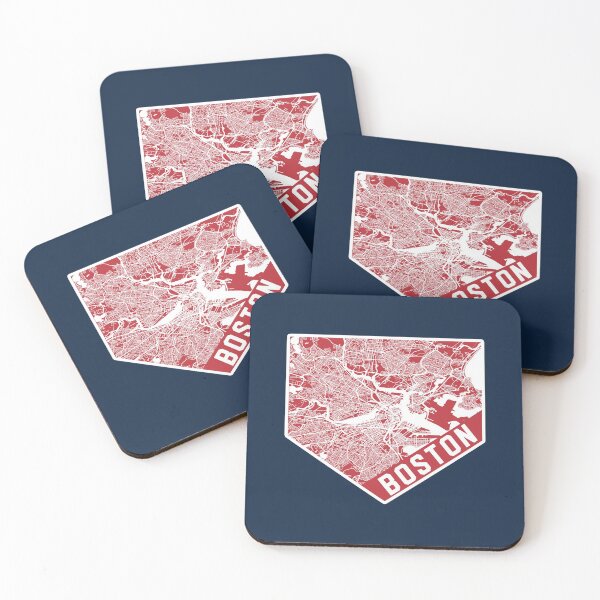 Item preview, Boston Map on Baseball Home Plate | Massachusetts is Home designed and sold by toutwearapparel.