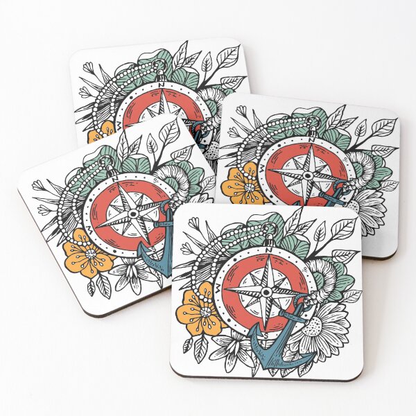 Item preview, Tropical Compass and Anchor designed and sold by Bugeman.