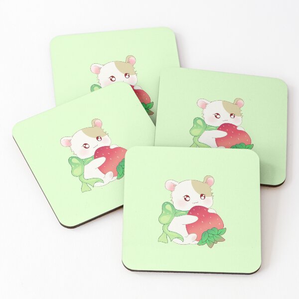 Item preview, Cute hamster holding strawberry  designed and sold by Shalu  Elysian.
