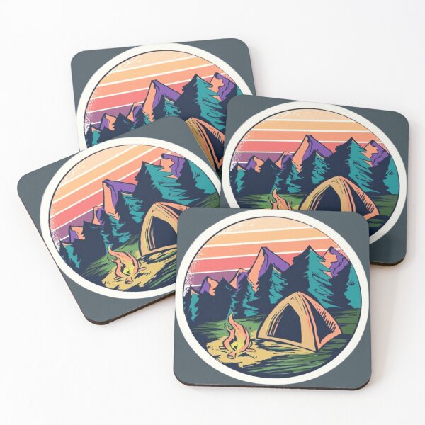 Item preview, camping - camping fire and tente designed and sold by Wedoo.p ..