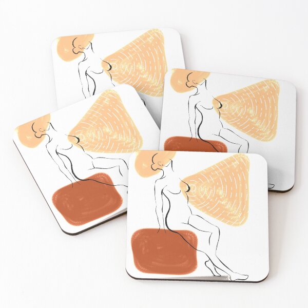 Item preview, Neutral Minimalistic Design - Woman at Rest designed and sold by Vie | The Chaos Creator.