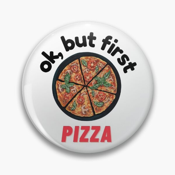 Item preview, ok, but first pizza (Black) designed and sold by OutofFocusShop.
