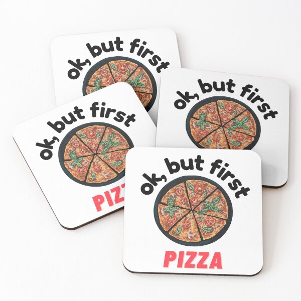 Item preview, ok, but first pizza (Black) designed and sold by OutofFocusShop.