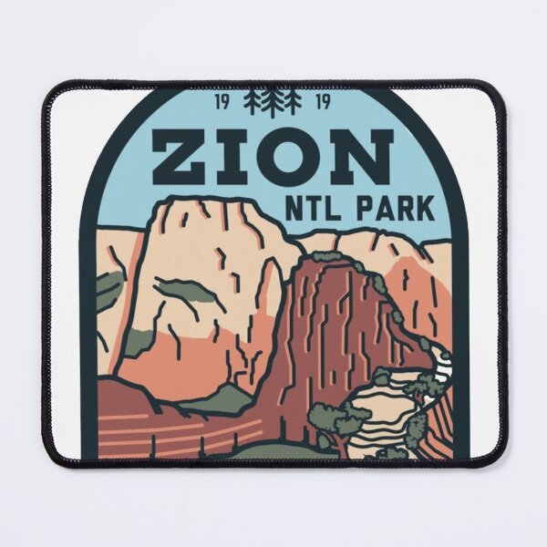 Item preview, Zion National Park Vintage Sunset Travel designed and sold by ShopDisct.