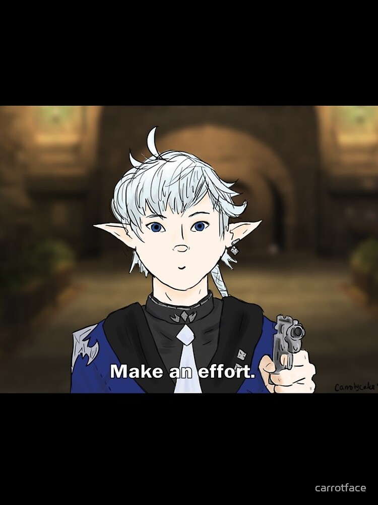 Alphinaud Make An Effort Meme FFXIV iPhone Case for Sale by