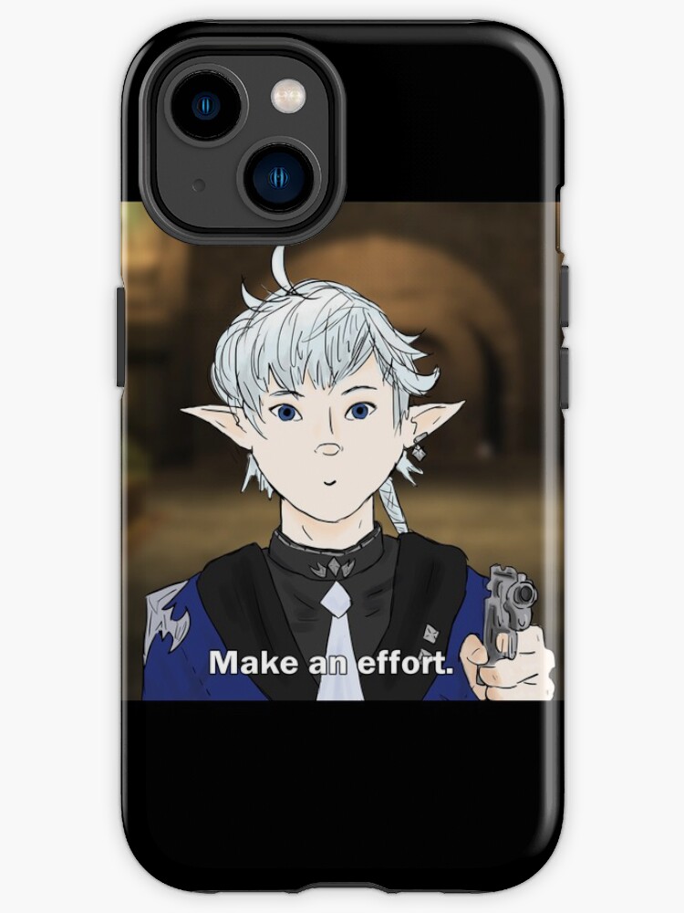 Alphinaud Make An Effort Meme FFXIV iPhone Case for Sale by