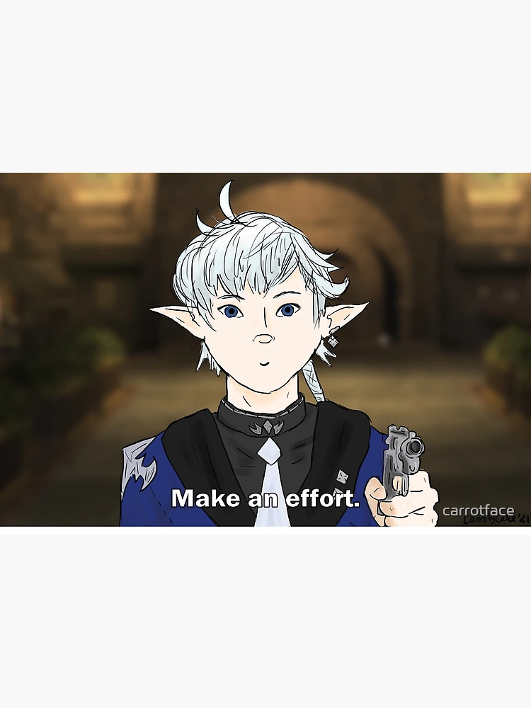 Alphinaud Make An Effort Meme FFXIV iPhone Case for Sale by