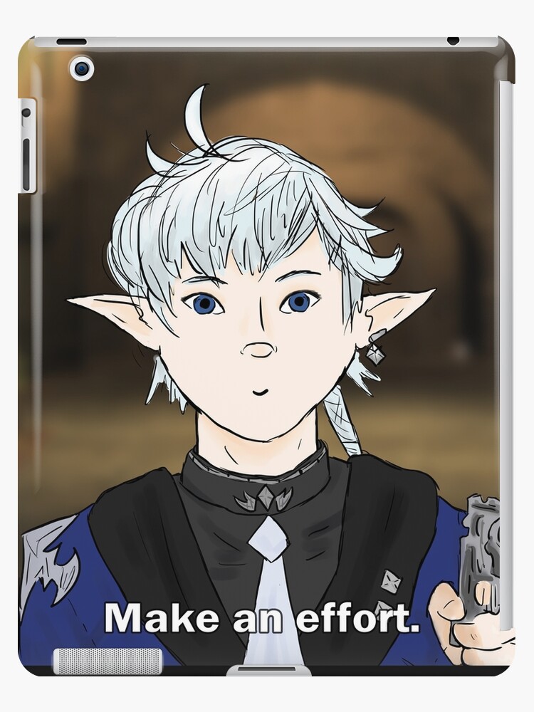 Alphinaud Make An Effort Meme FFXIV iPhone Case for Sale by