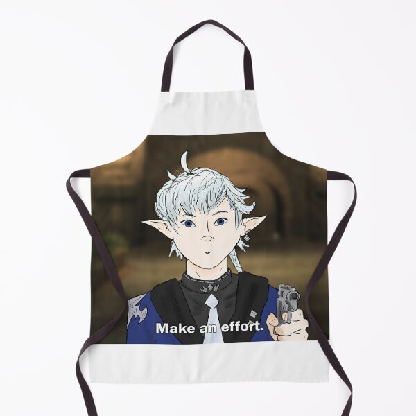 Alphinaud Make An Effort Meme FFXIV Apron