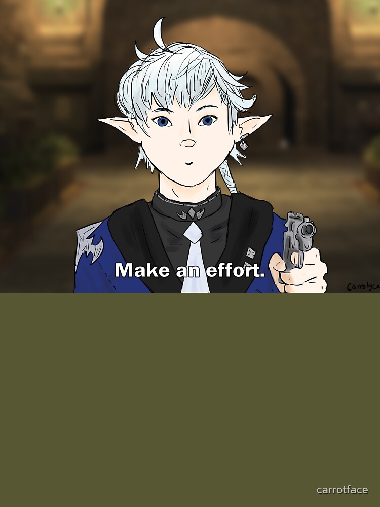 Alphinaud Make An Effort Meme FFXIV iPhone Case for Sale by