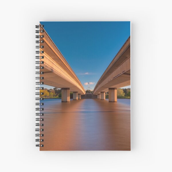 Commonwealth Avenue Bridge Canberra ACT Australia Spiral Notebook