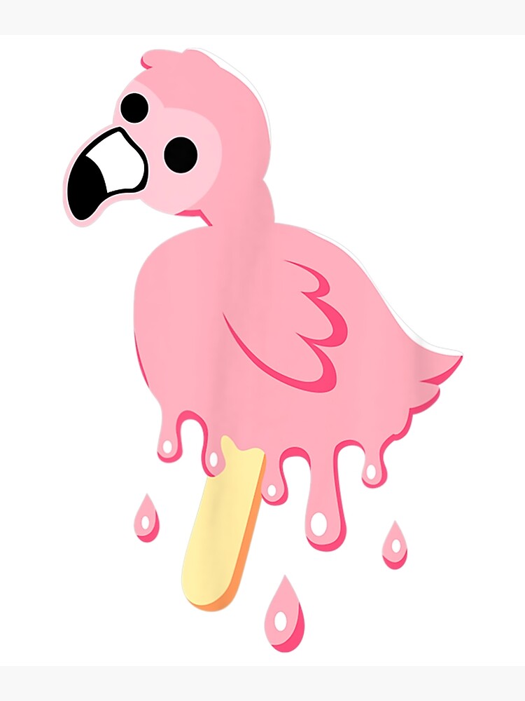 "Flamingo Merch mrflimflam Bird Popsicle " Poster for Sale by