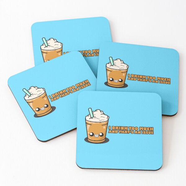 Item preview, Copy of Cute Cartoon Iced Coffee || Kawaii || I Drink Too Much and That's an Issue designed and sold by cookingwithten.