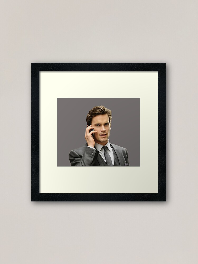 White Collar Matt Bomer as Neal Caffrey Posing in Grey by Wall