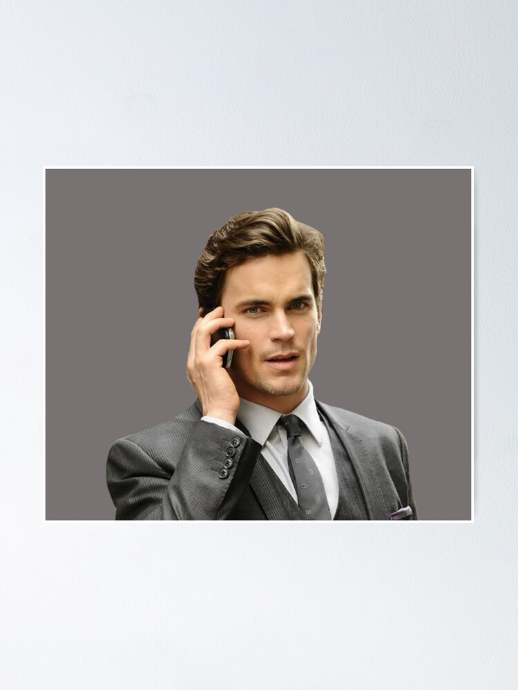 White Collar Matt Bomer as Neal Caffrey Posing in Grey by Wall