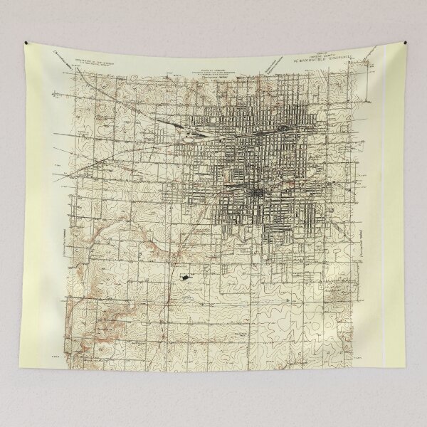 Item preview, Springfield MO vintage map designed and sold by aflanders30.