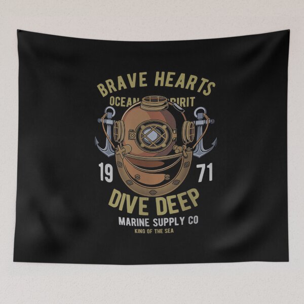 Item preview, Brave Hearts Diver designed and sold by shopMKANSM.