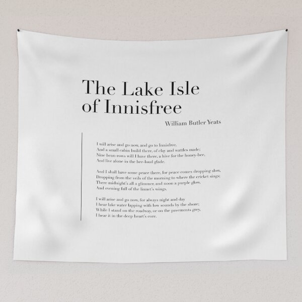 Item preview, The Lake Isle of Innisfree by William Butler Yeats designed and sold by wisemagpie.
