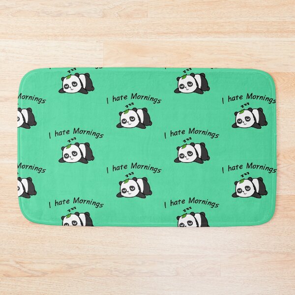 Item preview, Cute Panda Design  'Hate Mornings Lazy' Funny Graphic  designed and sold by Noodle Doodle.