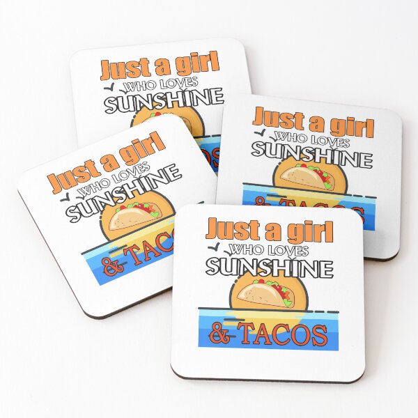 Item preview, Just A Girl Who Loves Sunshine And Tacos designed and sold by uta917.