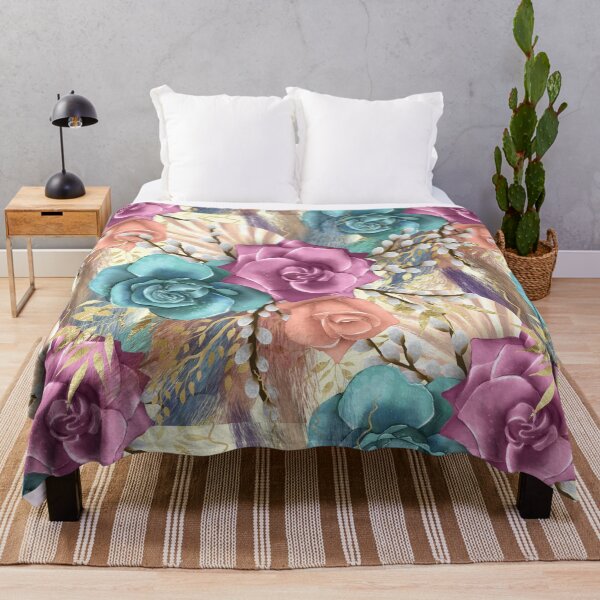 Item preview, Aesthetic vintage floral pattern - pastel roses and buds designed and sold by NatureArtUK.