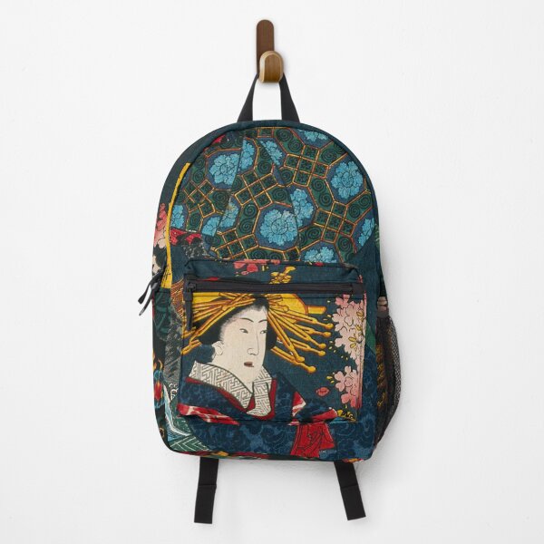 Item preview, Classical Japanese Art: A courtesan promenading - Yoshitora designed and sold by Naturalist Prints.