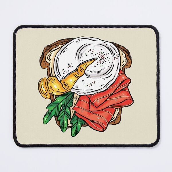 Item preview, Egg Benedict with Smoked Salmon on Toast designed and sold by Alicia Chee.