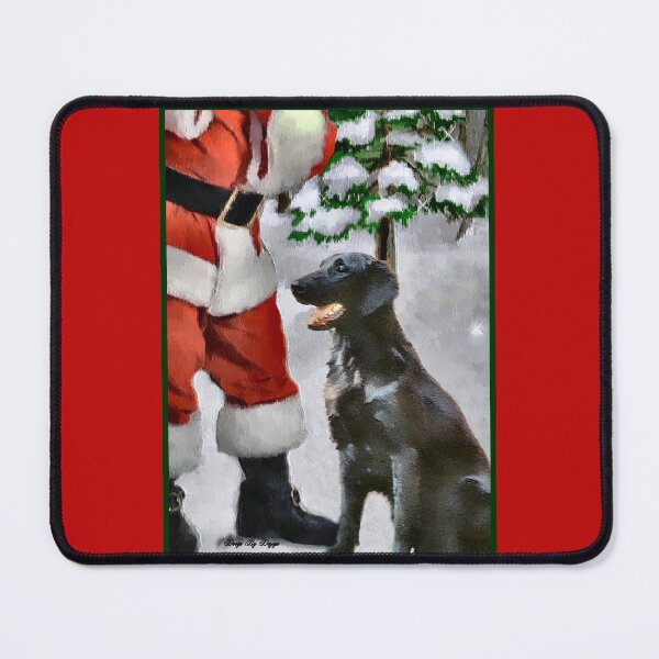 Item preview, Flat-Coated Retriever With Santa Christmas Gifts designed and sold by springdaleshops.
