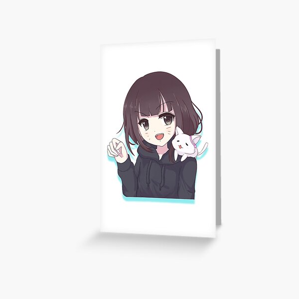 Menhera-Chan Greeting Card by dauerstandby