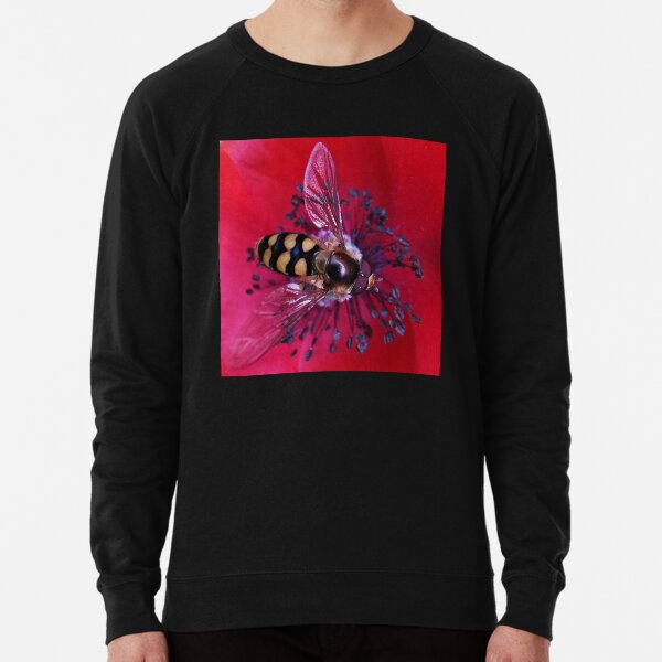 Hoverfly on a Poppy. Lightweight Sweatshirt