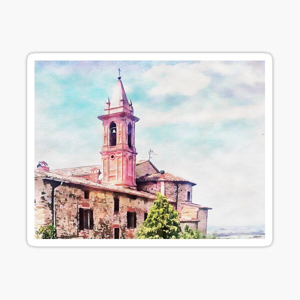 Bell Tower With A View Paciano Umbria Sticker