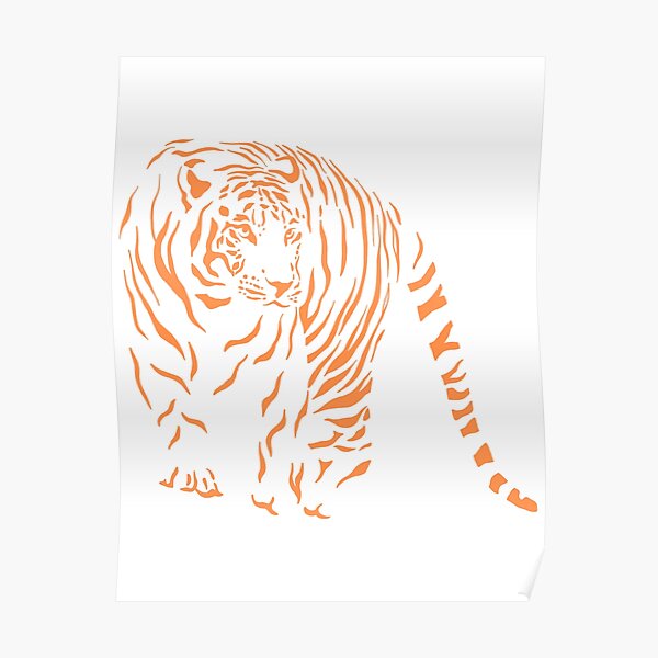 Cincinnati bengals orange and black tiger illustration 4K