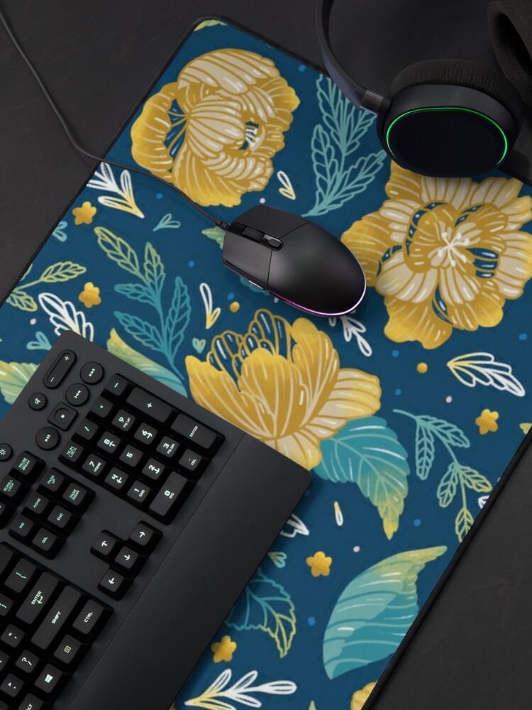 Alternate view of Golden flowers  Mouse Pad