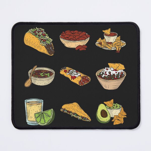 Item preview, Assorted Mexican Food Set - Taco, Guacamole, Salsa, Burritos, Enchiladas, Chillis, Fajitas, Quesadillas,Nachos designed and sold by Alicia Chee.