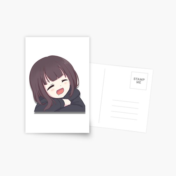 Anime Menhera chan sad why Postcard for Sale by uisch