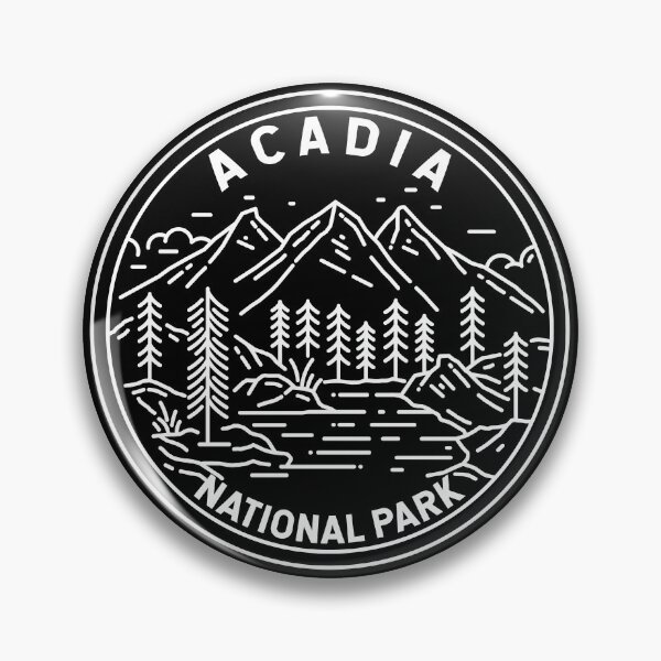 Item preview, Acadia National Park Maine Monoline designed and sold by KrisSidDesigns.