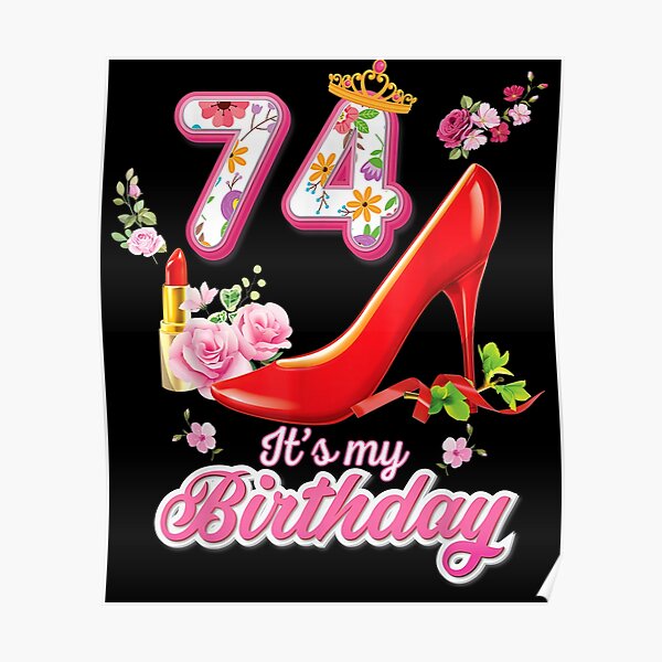 Art Mural Sur Le Theme 74 Ans Redbubble