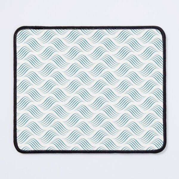 Item preview, Blue and White Wavy Tessellation Line Pattern Coordinates w/ 2022 Popular Color Behr Explorer Blue M470-5 designed and sold by ColorOfTheYears.