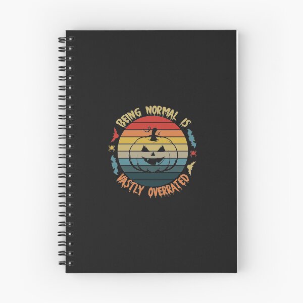 Item preview, Being normal is vastly overrated - vintage retro pumpkin Funny Quote halloween lover Men Women Boys Girls Kids Birthday Gift designed and sold by ChanUus.
