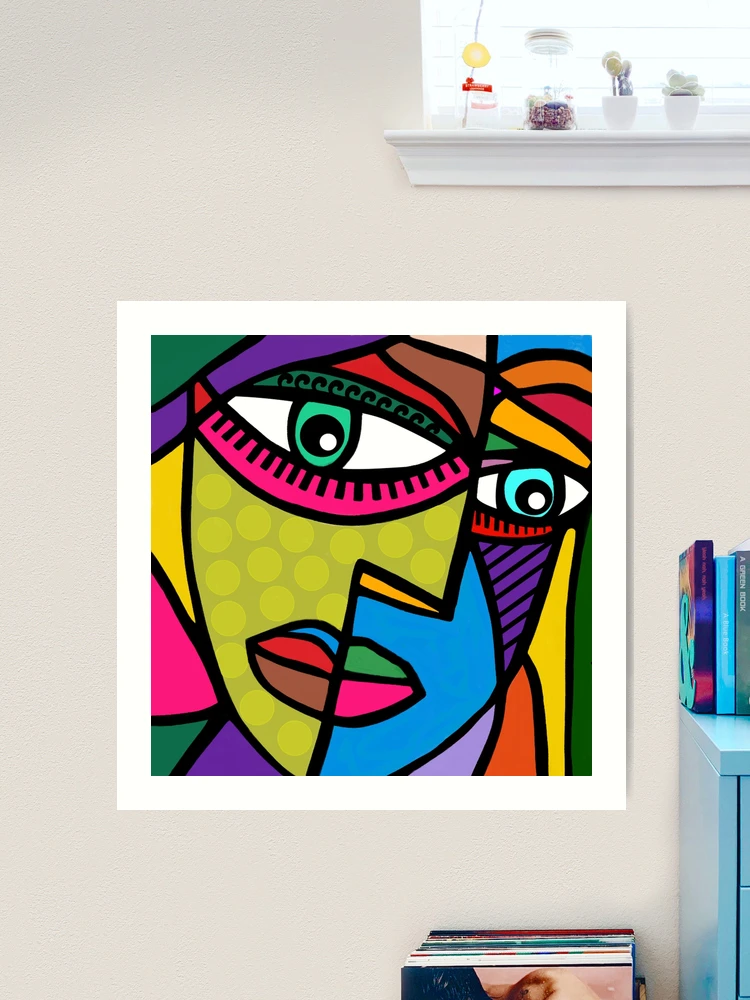 Art Painting Abstract Triangle Curve Square Music tone