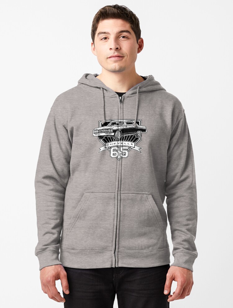 1965 Chevelle Zipped Hoodie for Sale by CoolCarVideos Redbubble