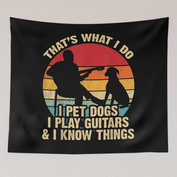 Item preview, Vintage Thats What I Do Pet Dogs Play Guitars Know Things  designed and sold by janetconnie8l.