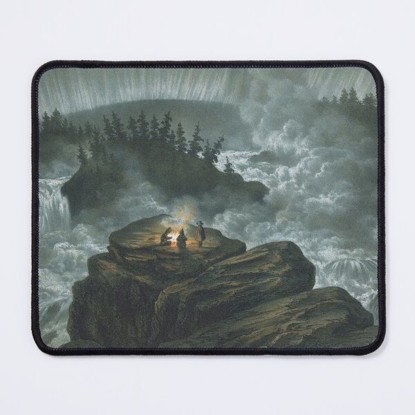 Item preview, 1856 Lithograph - Harsprånget Waterfall designed and sold by Onodera.