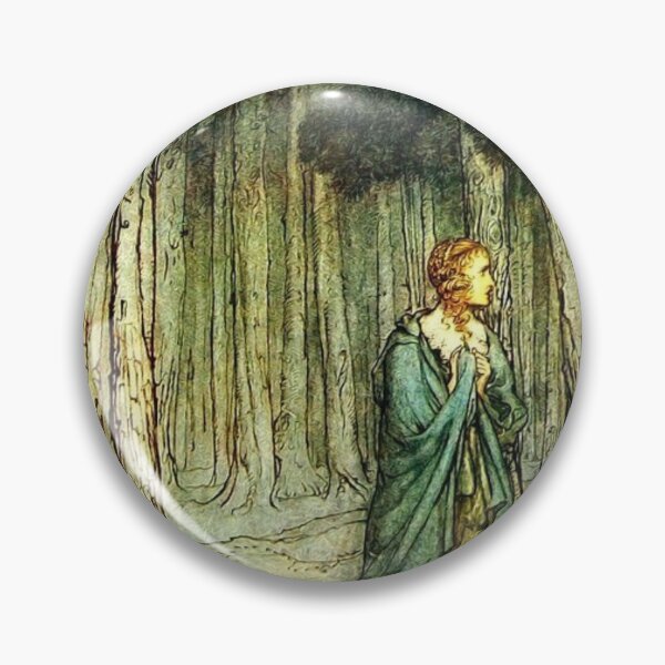 Item preview, Girl in Forest Vintage Book Illustration by Authur Rackham designed and sold by Bellathewilde.