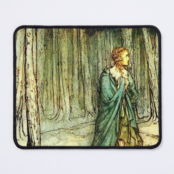 Item preview, Girl in Forest Vintage Book Illustration by Authur Rackham designed and sold by Bellathewilde.