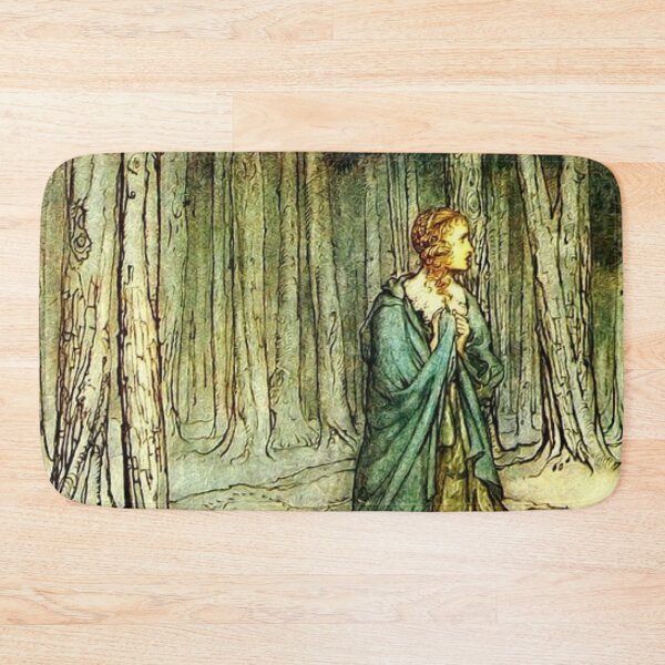 Item preview, Girl in Forest Vintage Book Illustration by Authur Rackham  designed and sold by Bellathewilde.