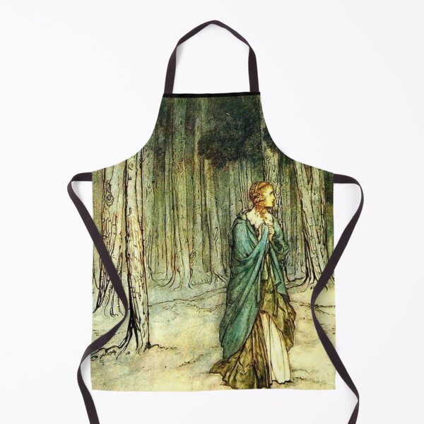 Item preview, Girl in Forest Vintage Book Illustration by Authur Rackham  designed and sold by Bellathewilde.