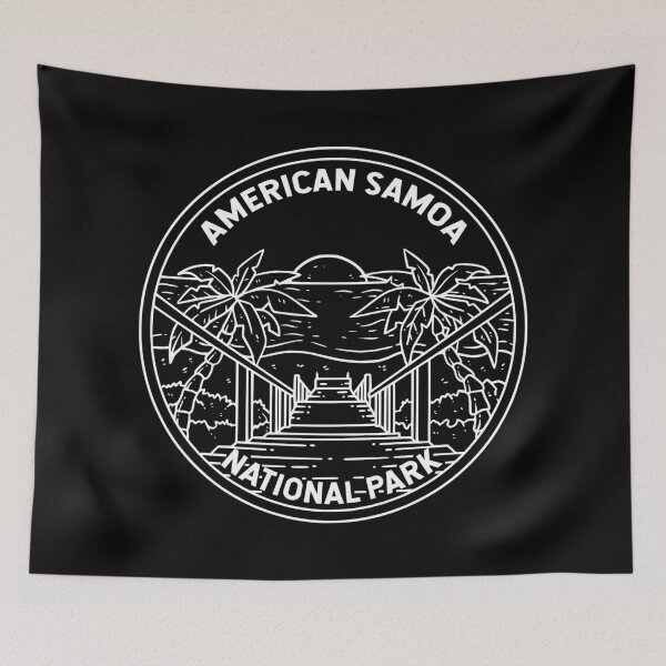 Item preview, American Samoa National Park Monoline designed and sold by KrisSidDesigns.